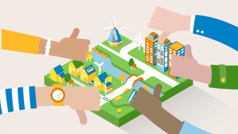 Animatie van de Omgevingswet
