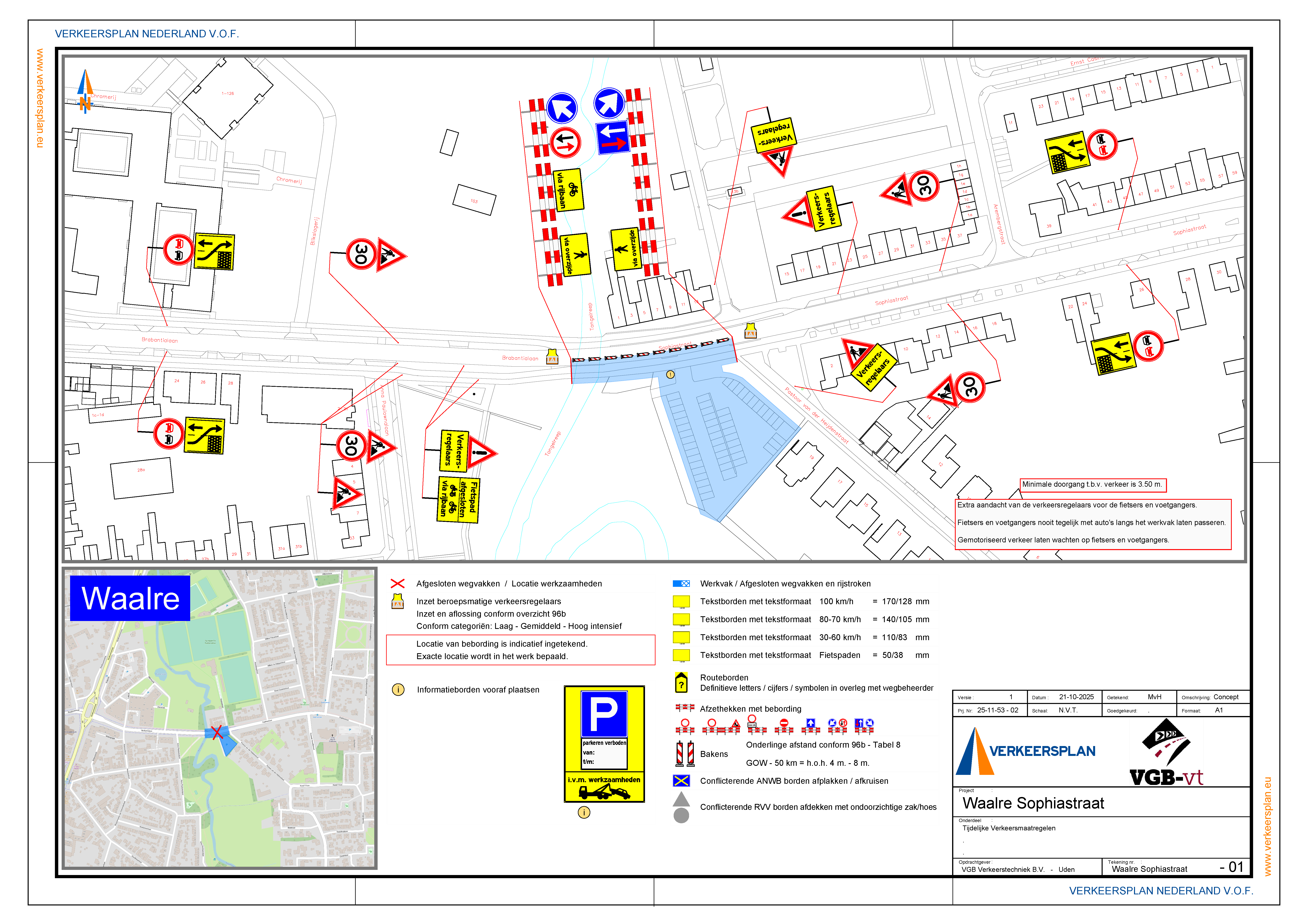Sophiastraat rioolwerkzaamheden 5 en 6 december